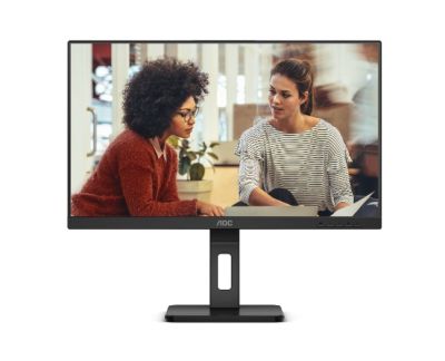 Монитор AOC 27E3QAF, 27" IPS WLED, 1920x1080@75Hz, 4ms GtG, 300cd m/2, 1000:1, 20M:1 DCR, Adaptive Sync, FlickerFree, Low Blue Light, 2Wx2, Tilt, Height Adjust, Pivot, Swivel, D-SUB, HDMI, DP