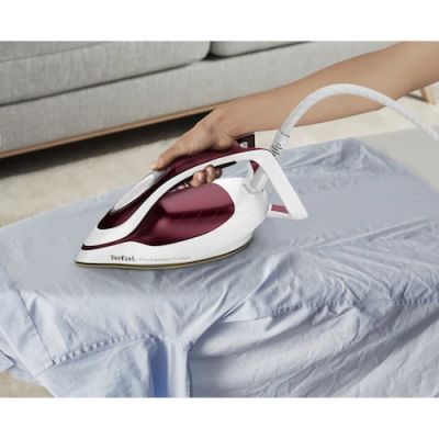 Парогенератор Tefal GV9220E0, ProExpress Protect, red, 2600W, electronic temp settings, 7,5bars, 135g/min, steam boost 540g/min, Durilium Airglide Autoclean Ultra Thin soleplate, AD, AO, removable water tank 1,6L, calc collector, lock system, fast heat up