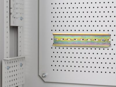 Комуникационен шкаф Lanberg rack cabinet 19" wall-mount 6U+3u/540x200 low-profile grey (assembled)