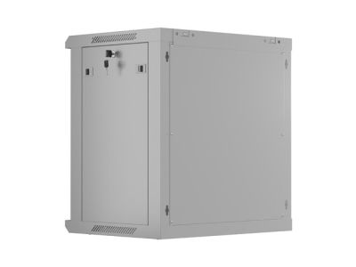 Комуникационен шкаф Lanberg rack cabinet 19" wall-mount 12U/600x450 with perforated door grey (flat pack)