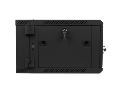 Комуникационен шкаф Lanberg rack cabinet 19" double-section wall-mount 6U / 600x600 for self-assembly (flat pack), black