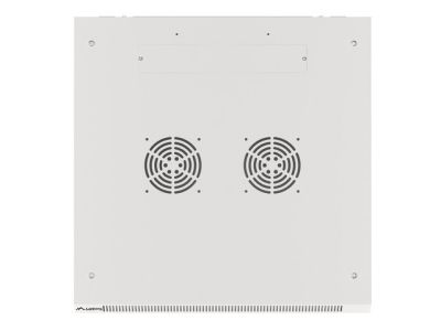 Комуникационен шкаф Lanberg rack cabinet 19" wall-mount 9U/600x600 for self-assembly with metal door grey (flat pack)