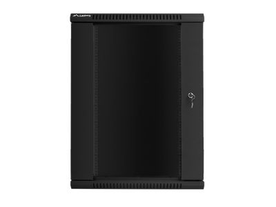 Комуникационен шкаф Lanberg rack cabinet 19" wall-mount 18U / 600x450 for self-assembly (flat pack), black
