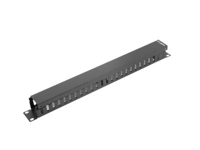 Аксесоар Lanberg 19" cable management panel type A 1U, black