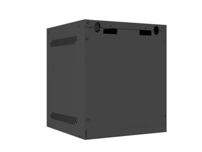 Комуникационен шкаф Lanberg rack cabinet 10" wall-mount 6U / 280x310 for self-assembly (flat pack), black
