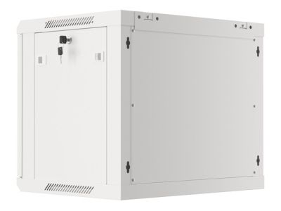 Комуникационен шкаф Lanberg rack cabinet 19" wall-mount 9U/600x450 for self-assembly with metal door grey (flat pack)
