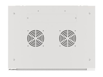Комуникационен шкаф Lanberg rack cabinet 19" wall-mount 6U/600x450 for self-assembly with metal door grey (flat pack)