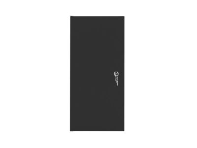 Комуникационен шкаф Lanberg rack cabinet 10" wall-mount 12U/280x310 for self-assembly with metal door black (flat pack)