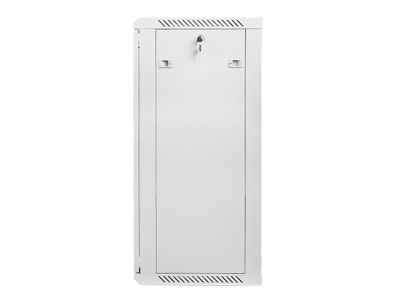 Комуникационен шкаф Lanberg rack cabinet 19" wall-mount 22U / 600x450 for self-assembly (flat pack), grey