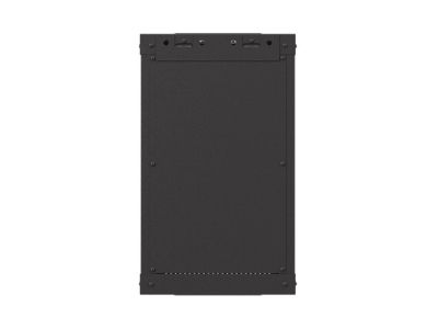 Комуникационен шкаф Lanberg rack cabinet 10" wall-mount 9U/300x300 (flat pack) with glass door black