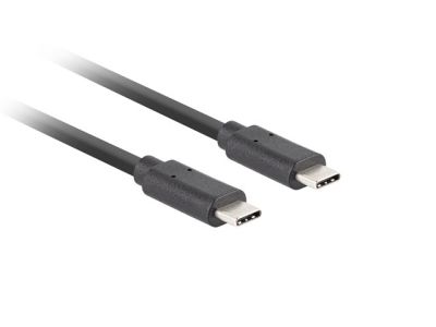 Кабел Lanberg USB-C M/M 3.1 gen 2 cable 0.5m 10GB/s pd100w black
