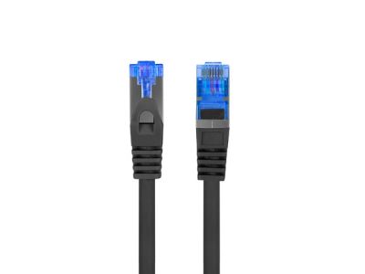 Кабел Lanberg patchcord CAT.6A FTP LSZH CCA 0.5m Fluke Passed, Black