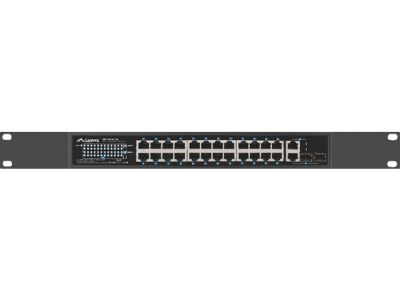 Комутатор Lanberg switch 24x 100mb poe+/2x combo rack 19" gigabit ethernet 360w v2