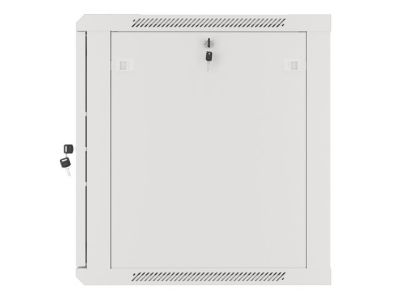 Комуникационен шкаф Lanberg rack cabinet 19" wall-mount 12U/600x600 for self-assembly with metal door grey (flat pack)