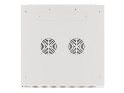 Комуникационен шкаф Lanberg rack cabinet 19" wall-mount 12U/600x600 for self-assembly with metal door grey (flat pack)