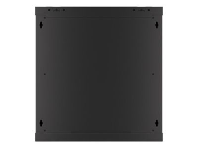 Комуникационен шкаф Lanberg rack cabinet 19" wall-mount 12U/600x450 for self-assembly with metal door black (flat pack)