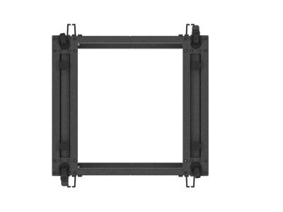 Комуникационен шкаф Lanberg open rack 19" 12U 600x600-1100 adjustable black