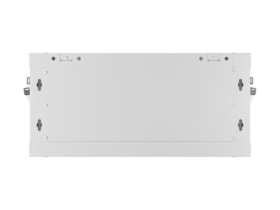 Комуникационен шкаф Lanberg rack cabinet 19" wall-mount 4U/600x450 with perforated door grey (flat pack)