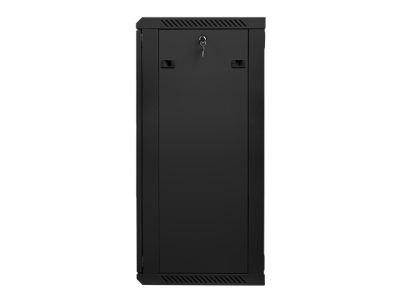 Комуникационен шкаф Lanberg rack cabinet 19" wall-mount 22U / 600x450 for self-assembly (flat pack), black