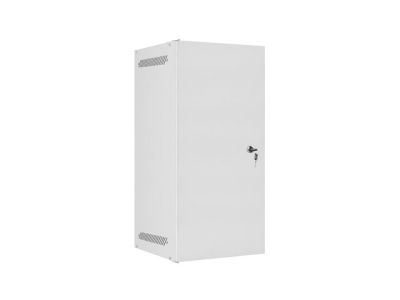 Комуникационен шкаф Lanberg rack cabinet 10" wall-mount 12U/280x310 for self-assembly with metal door grey (flat pack)