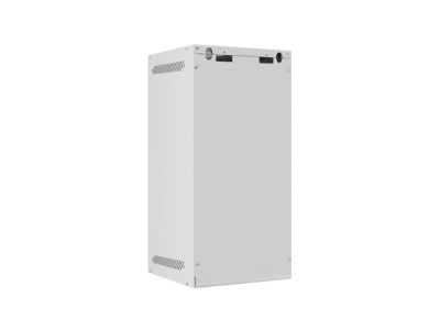 Комуникационен шкаф Lanberg rack cabinet 10" wall-mount 12U/280x310 for self-assembly with metal door grey (flat pack)