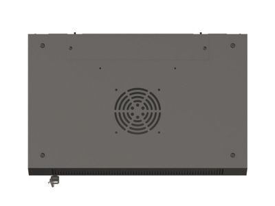 Комуникационен шкаф Lanberg rack cabinet 19" wall-mount 4U/540x350 (flat pack) with glass door black