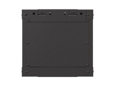 Комуникационен шкаф Lanberg rack cabinet 10" wall-mount 4U/300x300 (flat pack) with glass door black