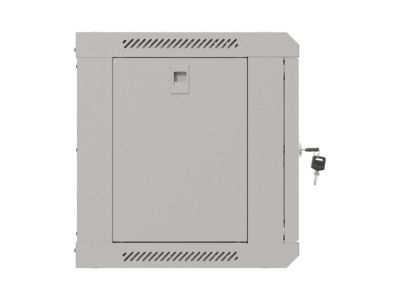 Комуникационен шкаф Lanberg rack cabinet 19" wall-mount 6U/540x350 (flat pack) with glass door grey