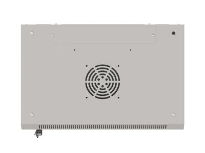 Комуникационен шкаф Lanberg rack cabinet 19" wall-mount 6U/540x350 (flat pack) with glass door grey
