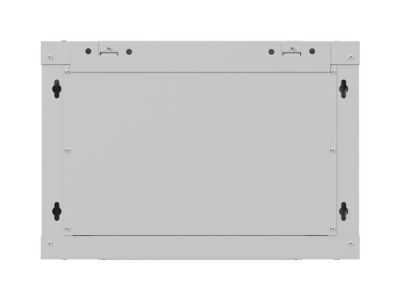 Комуникационен шкаф Lanberg rack cabinet 19" wall-mount 6U/540x350 (flat pack) with glass door grey