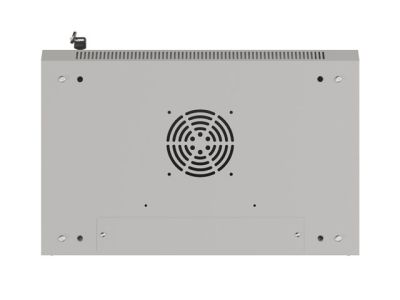 Комуникационен шкаф Lanberg rack cabinet 19" wall-mount 6U/540x350 (flat pack) with glass door grey
