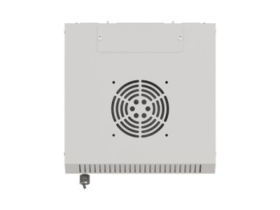 Комуникационен шкаф Lanberg rack cabinet 10" wall-mount 9U/300x300 (flat pack) with glass door grey