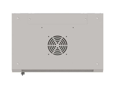 Комуникационен шкаф Lanberg rack cabinet 19" wall-mount 9U/540x350 (flat pack) with glass door grey