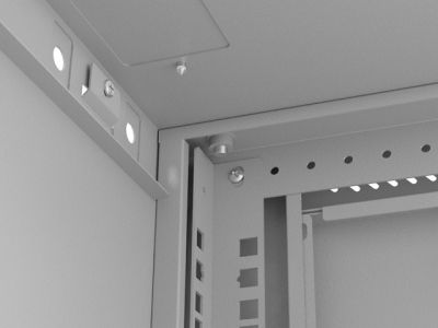 Комуникационен шкаф Lanberg rack cabinet 19" wall-mount 9U/540x350 (flat pack) with glass door grey