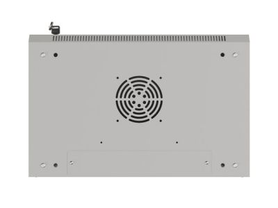 Комуникационен шкаф Lanberg rack cabinet 19" wall-mount 9U/540x350 (flat pack) with glass door grey