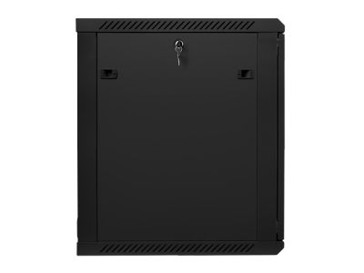 Комуникационен шкаф Lanberg rack cabinet 19" wall-mount 15U / 600x600 for self-assembly (flat pack), black