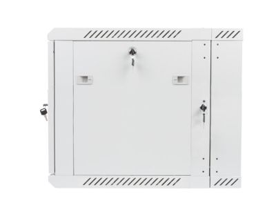 Комуникационен шкаф Lanberg rack cabinet 19" double-section wall-mount 9U / 600x600 for self-assembly (flat pack), grey