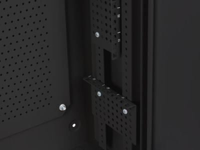 Комуникационен шкаф Lanberg rack cabinet 19" wall-mount 6U+3u/540x200 low-profile black (assembled)