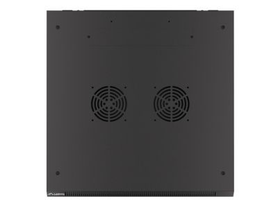 Комуникационен шкаф Lanberg rack cabinet 19" wall-mount 6U/600x600 for self-assembly with metal door black (flat pack)