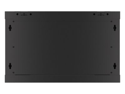 Комуникационен шкаф Lanberg rack cabinet 19" wall-mount 6U/600x600 for self-assembly with metal door black (flat pack)