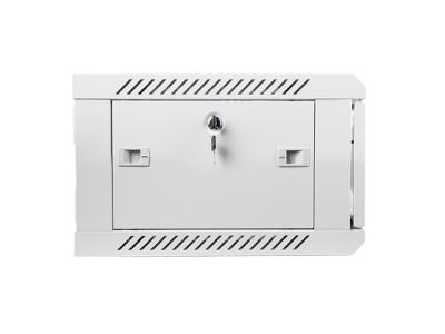 Комуникационен шкаф Lanberg rack cabinet 19" wall-mount 4U / 600x450 for self-assembly (flat pack), grey