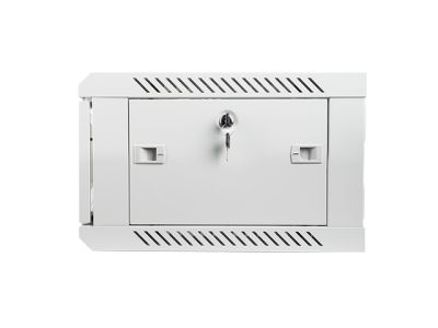 Комуникационен шкаф Lanberg rack cabinet 19" wall-mount 4U / 600x450 for self-assembly (flat pack), grey