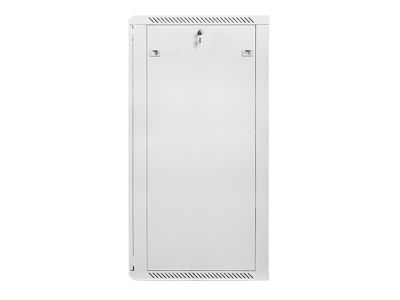Комуникационен шкаф Lanberg rack cabinet 19" wall-mount 27U / 600x600 for self-assembly (flat pack), grey