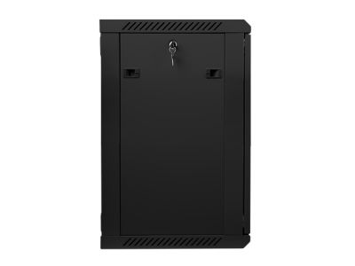 Комуникационен шкаф Lanberg rack cabinet 19" wall-mount 15U / 600x450 for self-assembly (flat pack), black