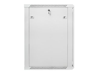 Комуникационен шкаф Lanberg rack cabinet 19" wall-mount 18U / 600x600 for self-assembly (flat pack), grey