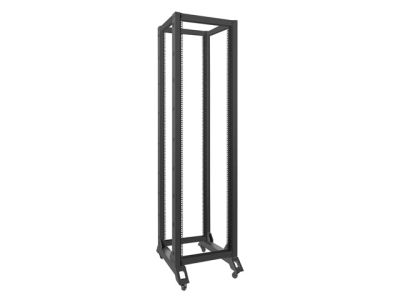 Комуникационен шкаф Lanberg open rack 42U  600x800, black