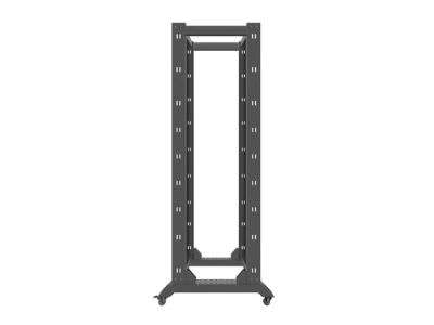 Комуникационен шкаф Lanberg open rack 42U  600x800, black