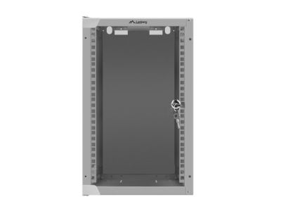 Комуникационен шкаф Lanberg rack cabinet 10'' wall-mount 9U / 280x310 for self-assembly (flat pack), grey
