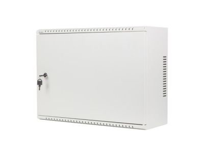 Комуникационен шкаф Lanberg rack cabinet 19" wall-mount 4U+3u/540x200 low-profile grey (assembled)