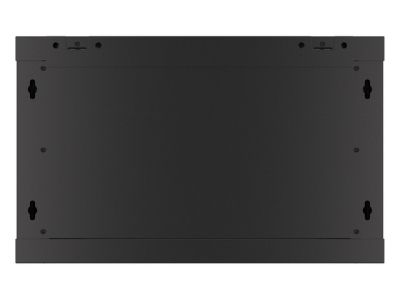 Комуникационен шкаф Lanberg rack cabinet 19" wall-mount 6U/600x450 for self-assembly with metal door black (flat pack)